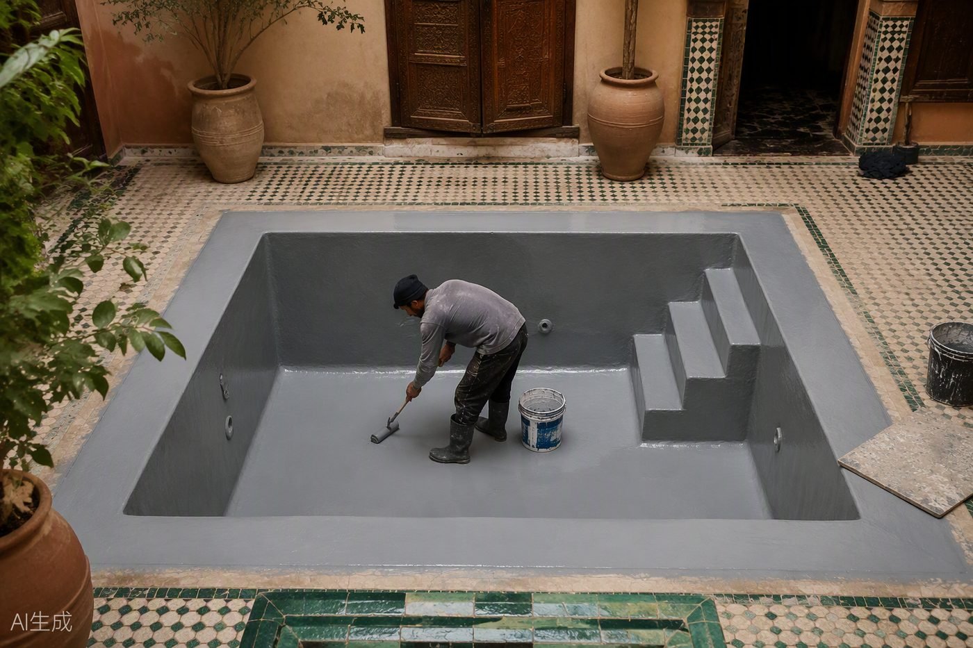 Étanchéité piscine, bassin et hammam — Marrakech